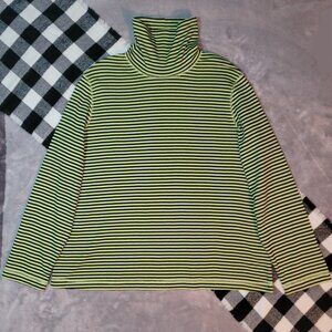 XXL | Tabi | Forest Striped Turtleneck
